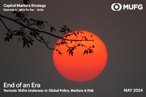 End of an Era report cover with red sun in the background